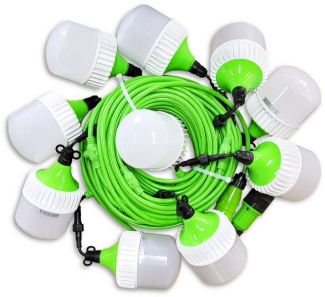 에코이엠 LED 커넥터형 전등선 30M 10분기 15M 5분기 / 가설등 / 오징어등 / 줄등, 20W, 1개