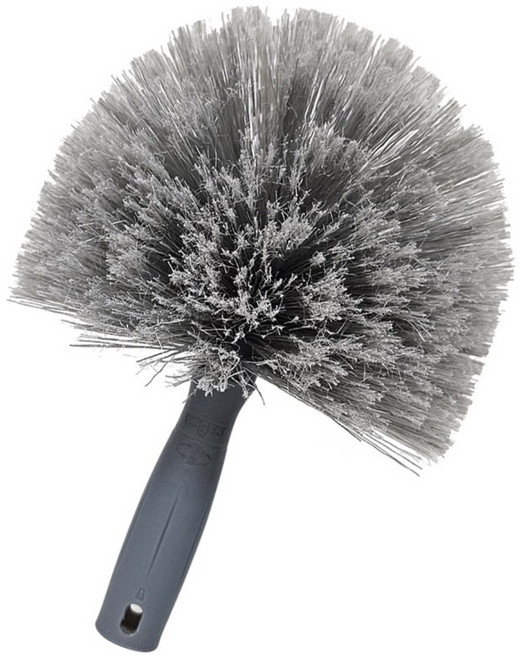 웅거 거미줄 제거 솔(원형) 헤드(거미줄제거기 거미줄제거솔 천장벽 청소), 1개, 그레이