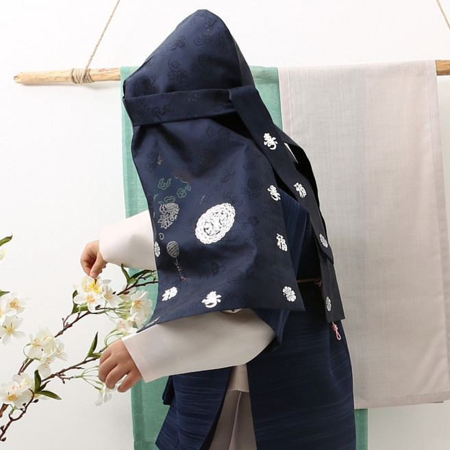 남자 아기 남아 유아 전통 한복 복건 도령 모자