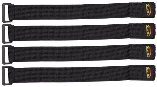 탄성 벨크로 찍찍이 압박 선정리 케이블타이 멀티탭 충전기 선정리 링벨트, 블랙, 4개