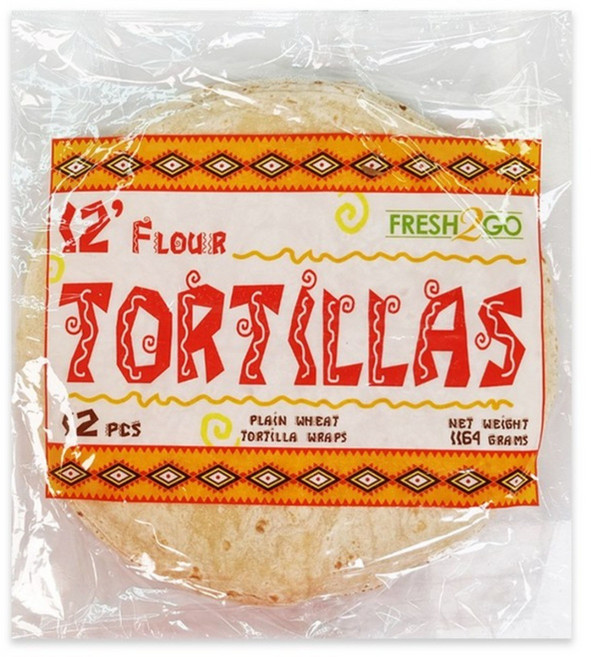 인도밀 또띠아 또띠야 또르띠아 브리또 TORTILLAS12인치 냉동포장, 1.164kg