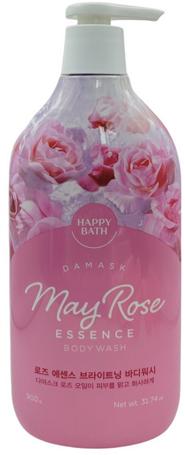 해피바스 로즈 에센스 브라이트닝 바디워시 꽃향, 900g, 2개