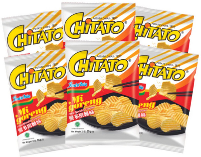 인도미 미고랭 감자칩 치타토 CHITATO POTATO CHIP MIGORENG 55G, 30개