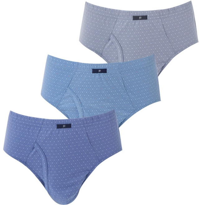 속옷MOA 제임스딘 면100% 실켓 나염 유소변구 맥시 삼각 브리프 3매입