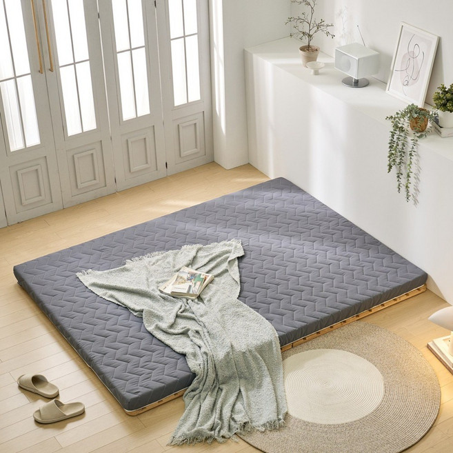 커버하다 매트리스 커버 메모리폼 라텍스 일반형 3단접이식 선택형 누빔 토퍼 커버 밀림방지 도트 사용