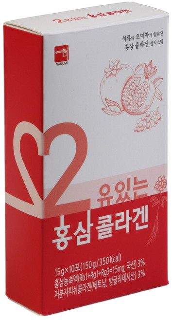 스틱형 홍삼 콜라겐 젤리 30포 홍삼젤리 Rb1+Rg1+Rg3, 1개