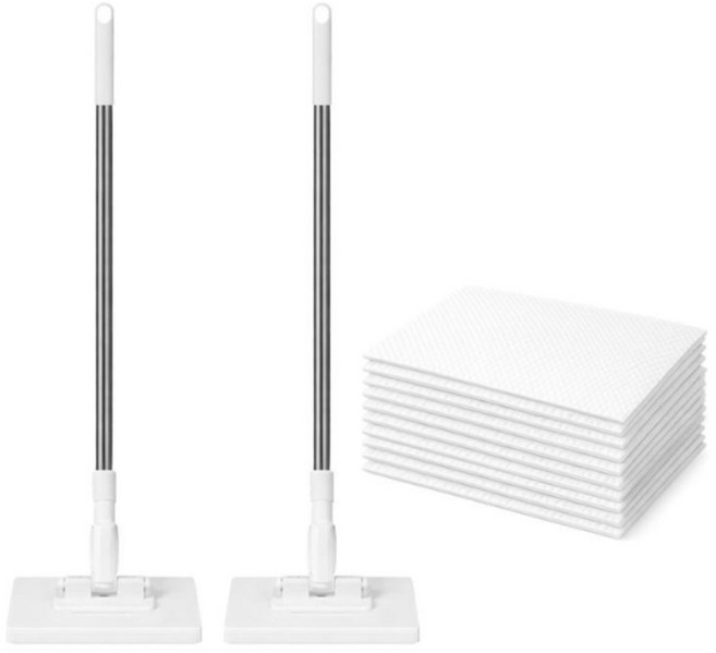 코코린트 1+1 자동 집게 손에 묻지 않는 걸레 세안 수건 자가 클램프 걸레, 2세트