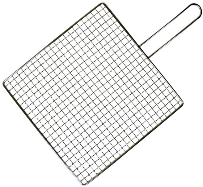 갑도리 석도리 스텐 손잡이 단면 양면 사각석쇠 스텐레스 가정용 업소용 캠핑용, 1개