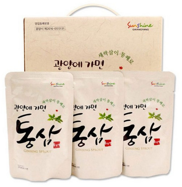 [광양에가면]새싹삼이 통째로 통삼 액기스(80ml x 30포), 1개, 단품