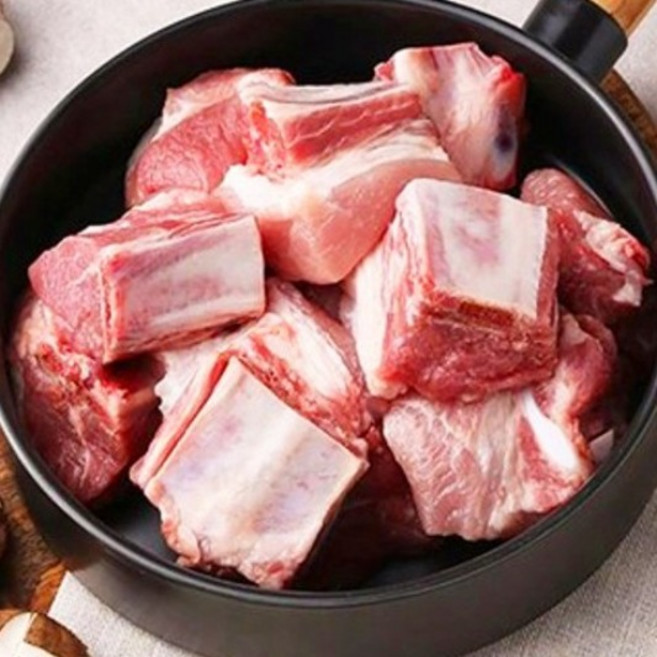 행복미트 국내산 돈갈비 한돈 찜갈비 총 당일발송, 2개, 1kg