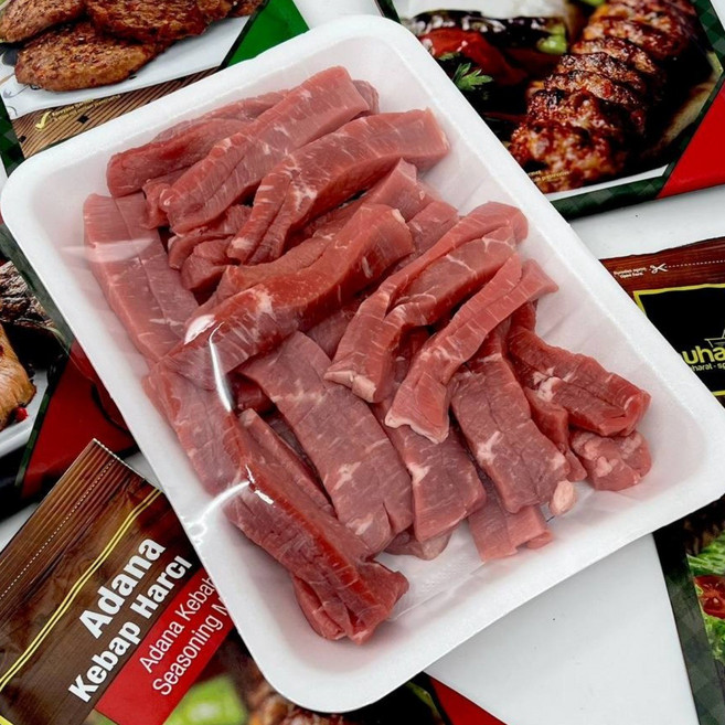 Halal Premium Fresh Beef Cut in Stir-Fry Australian Beef 할랄 프리미엄 신선한 스터링-프라이 컷트 호주산 소고기, 2개, 400g