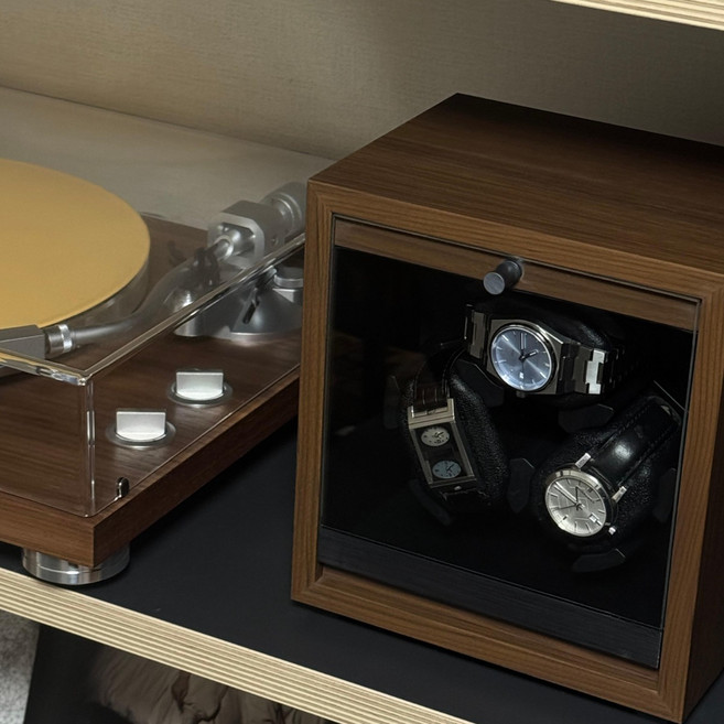 (국내배송 코드 포함)AS가능 더 클래식 THE CLASSIC 워치와인더 LED라이트 오토매틱 시계보관함 케이스 우드 오토매틱 워치와인더 오토매틱 시계 케이스 1구 2구 3구