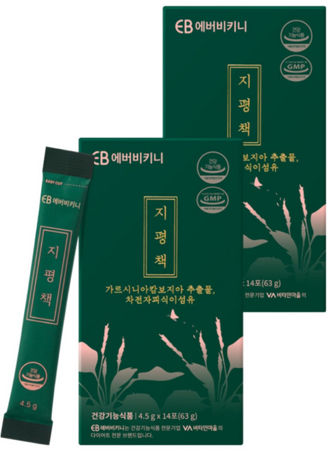 에버비키니 2중기능성 차전자피 가르시니아 다이어트보조제 지평책, 14회분, 2개