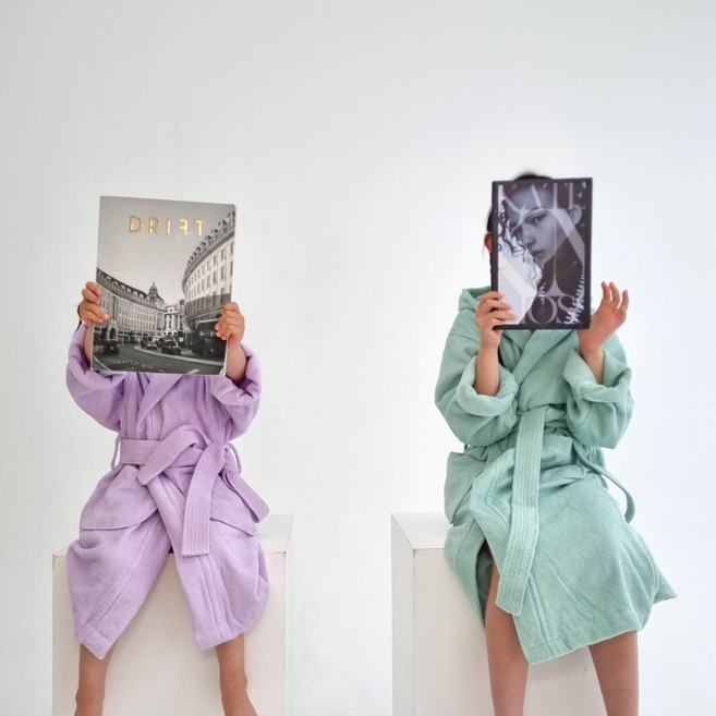 아동 어린이 키즈 주니어 40수 코마사 항균처리 샤워가운 목욕가운 배스로브 비치가운