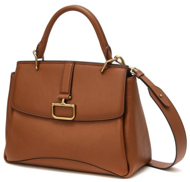 [백화점정품] 닥스 여성가방 버크벡샬롯 브라운 가죽 토트백 미디움 클래식