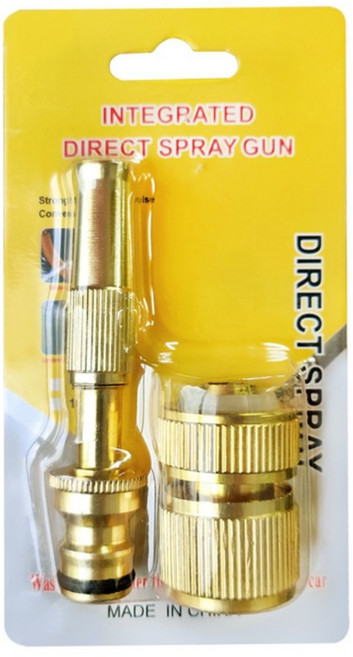 라무트 초강력 황동 세차 고압분사기, 옐로우, 9cm