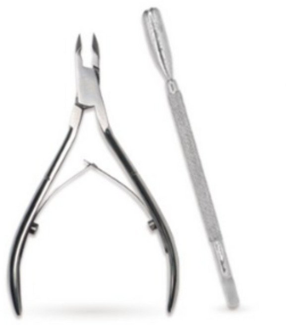 카라 니퍼 고급 큐티클니퍼 네일케어 네일니퍼&네일푸셔 SET, 1개