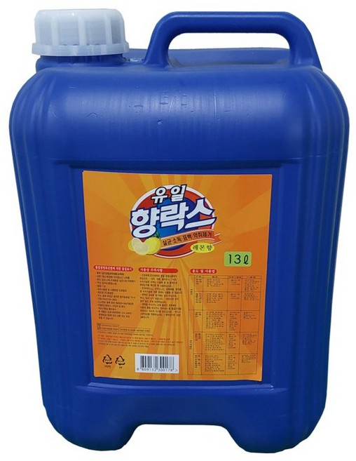 난엄마니까 향락스 말통 2리터 13리터 18리터 / 살균소독 표백 화장실 욕실청소 업소용 락스 세제 찌든때 세정제 업소용 화장실 주방청소 살균 악취제거, 1개, 13L
