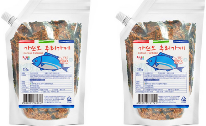 천혜식품 가쓰오 후리가케, 210g, 2개