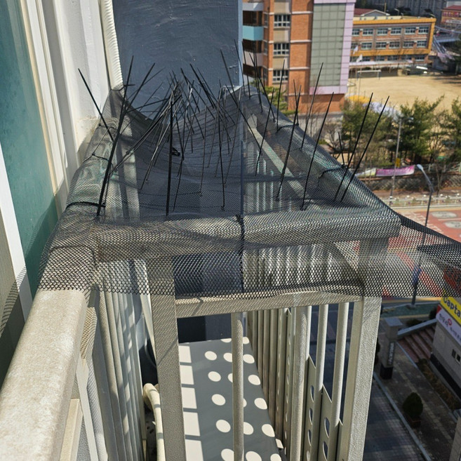 비둘기 퇴치망 케이블타이 증정 조류 퇴치 그물망 아파트 베란다 에어컨 실외기 새퇴치 차단망, 1개