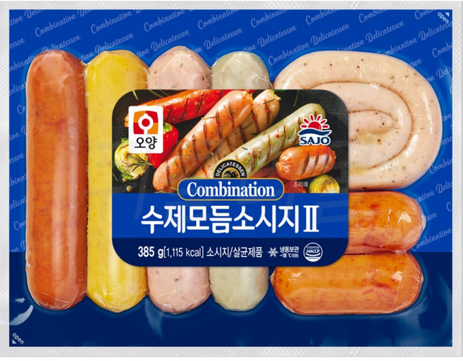 [사조오양] 수제 모듬 소시지 385g 냉동, 30개