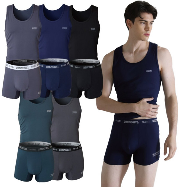 발렌티노크리스티 5장+5장 하이게이지 남성 런닝드로즈세트