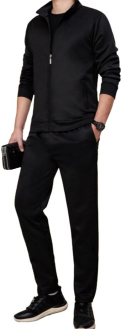 THE G&G 남성용 스포츠 트레이닝복 세트 등산복 헬스복