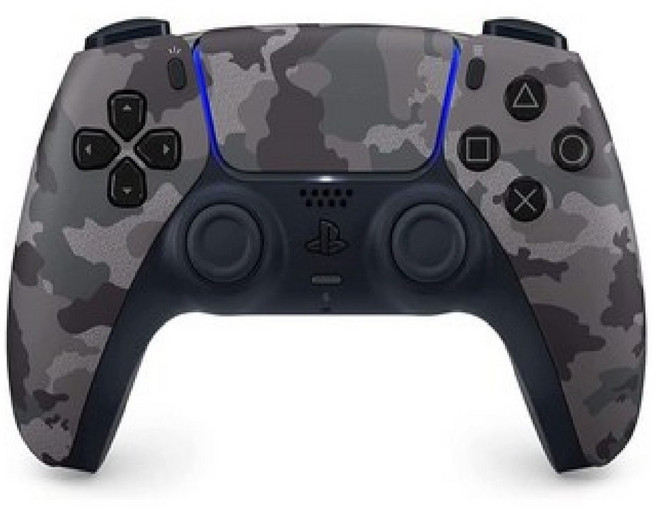 플레이스테이션 PS5 듀얼센스 무선 컨트롤러 그레이 카모플라주, CFI-ZCT1G06, 1개