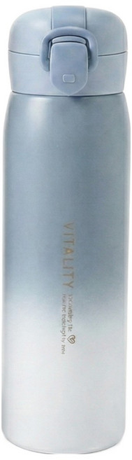 온레스트 원터치 그라데이션 보온 보냉 텀블러, 1개, 500ml, 블루