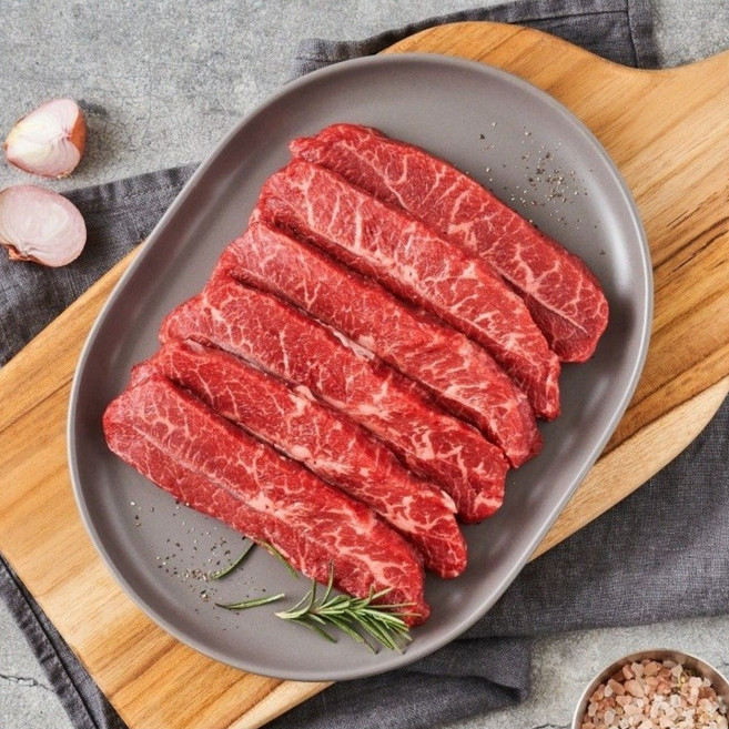 바울목장 가성비세트 소고기등심+갈비살+부채살+안창살 총800g, 1개, 살치살+안창살+토시살+부채살, 200g