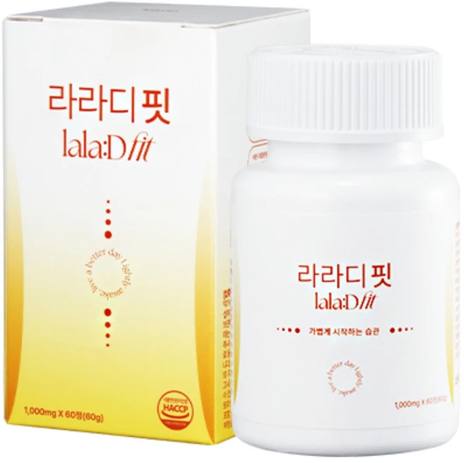 라라디핏 LA컷팅제 알파CD 염증다이어트 식약청인증 HACCP 100% 정품 레몬 식이섬유 시클로덱스트린, 6개, 60정 - 쿠팡