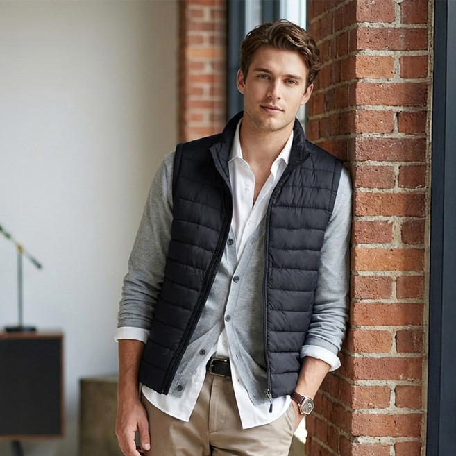 쟌피엘 울트라 덕다운 경량패딩조끼 오리털 베스트