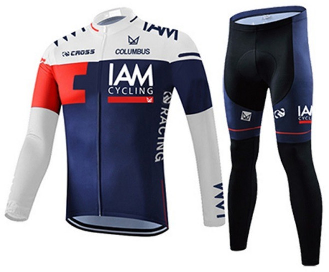 콜럼버스 IAM CYCLING TEAMS 긴팔 자전거 사이클복 상하의세트
