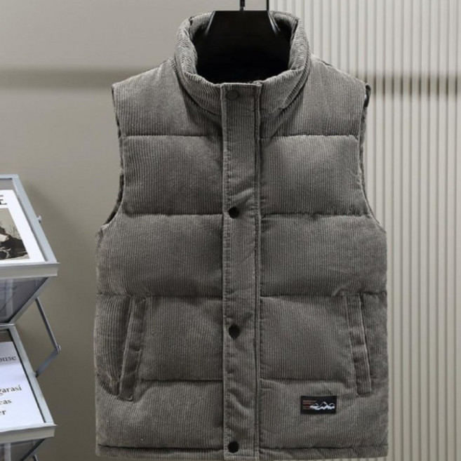 남자 경량 코듀로이 골덴 아웃도어 조끼 베스트