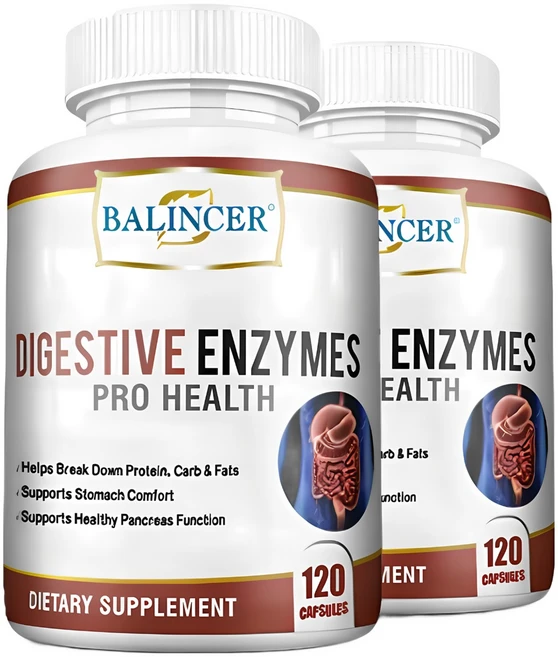 균형 잡힌 효소는 소화를 촉진하고 속쓰림 위산과다를 완화하고 위 불편함과 팽만감 증상을 완화하며 장 소화 및 영양 흡수를 개선하고 장내 세균총을 조절합니다., 1개, 60정 - 쿠팡