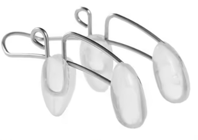 폴다이스 실리콘 듀얼 콧볼 코교정기 코끗 콧데콮이기 티타늄 코집게 콧구멍 조절, 1개