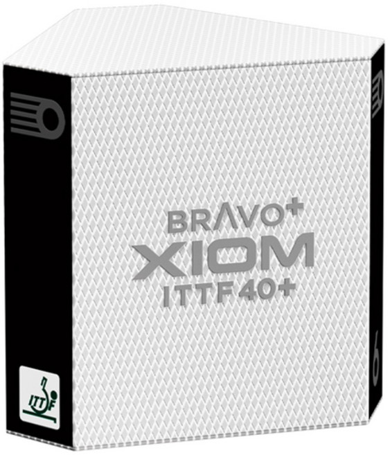 엑시옴(XIOM) 공식 본사 직영 브라보 플러스 ITTF, 1개, 6개입, 화이트