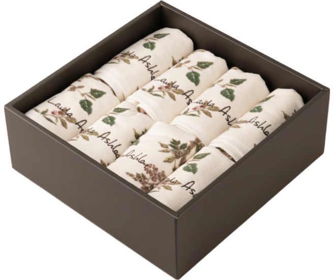 로라애슐리 60수 호텔수건 8장 해리티지 엘더우드 오리지널 두툼한 60수 타올 집들이 선물 추천, 8개