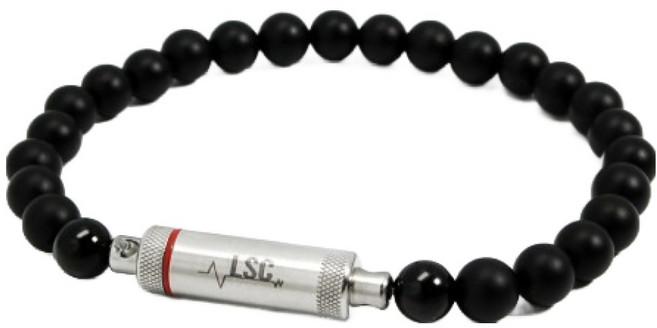 생명캡슐 LSC 오닉스(무광) 무료각인 협심증약 심근경색 스텐트시술 설하정 니트로글리세린 휴대 팔찌