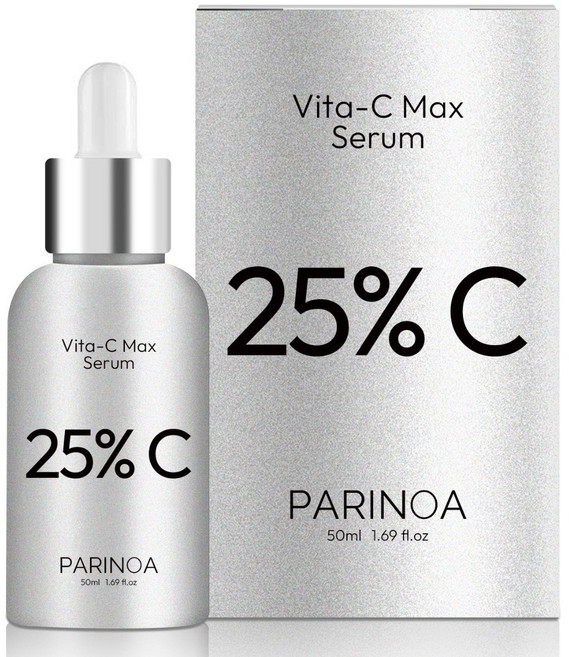 파리노아 순수 비타민C 앰플 25% 기미 잡티 앰플 CE 페룰릭 항산화제 탄력 앰플 안티에이징 앰플 기미 잡티 미백 세럼 검버섯 색소침착 흑자 주근깨, 1개, 50ml