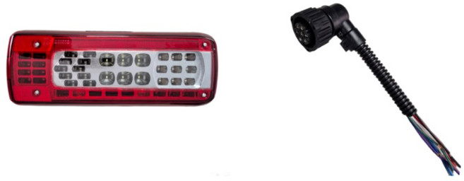 볼보트럭 데루등 운전석 LED 테일램프 신형 브레이크등 후미등 덤프 추레라 카고, 1개