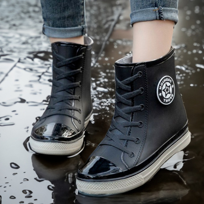 여성용 미들 레인부츠 스타일 방수 기능 장화 다용도화 장마 필수템