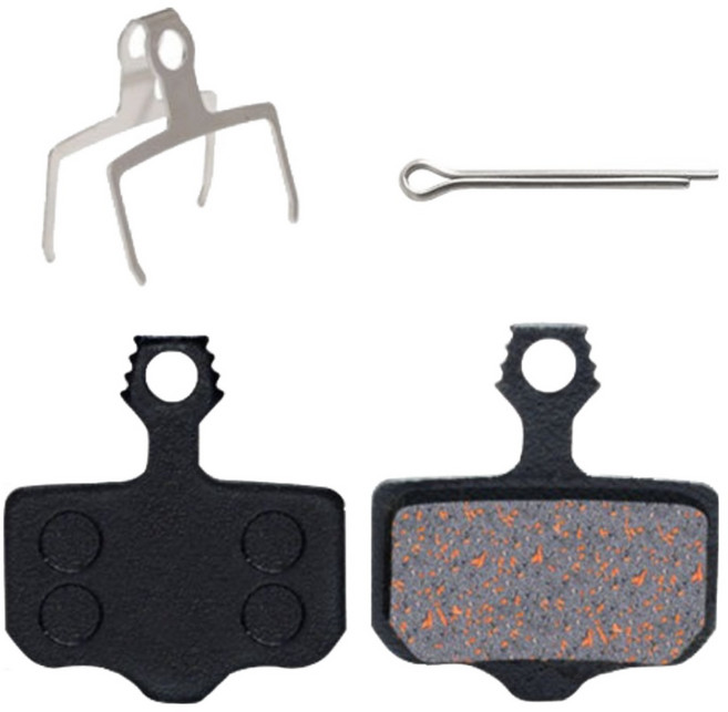 [1+1] 2세트 전동 자전거 전기 킥보드 디스크 브레이크 패드 MTB 로드 하이브리드 호환 세미 메탈 세라믹 유압, 2개