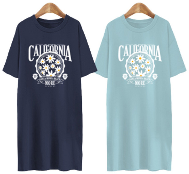 블론디 여성 루즈핏 롱반팔티 모니카