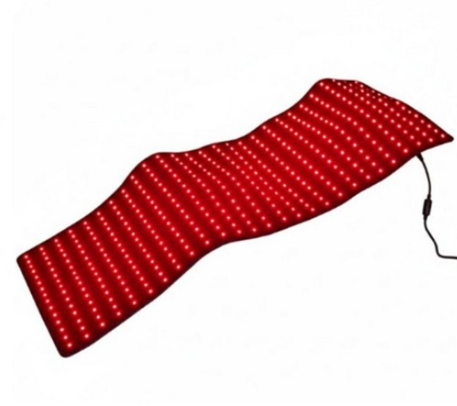 노브렌드 테라피메트 에스테틱 전신 원적외선 마사지 허리 등 스트레칭 요가 지압 찜질매트, RED, 1개