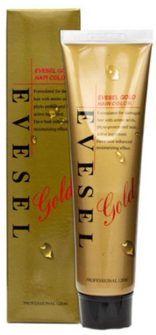 [이브셀] 골드 헤어컬러 1제 120ml (6개당 2제 증정), 1N 흑색, 1개
