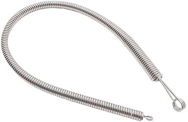 [1+1] 빠진줄 해결사 손쉽고 빠르게 허리 고무줄끼우개 스프링형, 1세트, 실버+실버