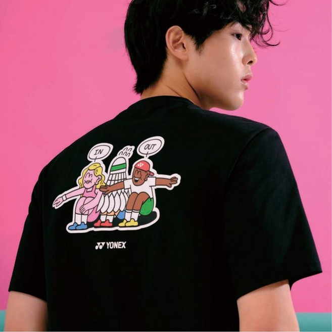 요넥스 253TS042U 티셔츠 배드민턴 게임웨어 남여공용 캐주얼 데일리오버핏 25년FW