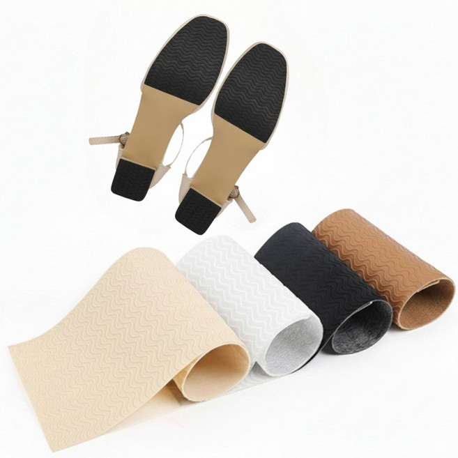 슈리팜 구두 운동화 미끄럼방지 패드 셀프 밑창 수선패드, 블랙, 2개