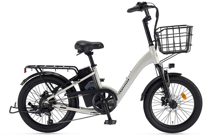 삼천리 2026 20 팬텀 데이지 전기자전거 시티자전거 파스 스로틀겸용, 라이트 웜 실버, 알루미늄